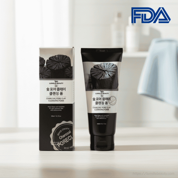 Charcoal Pore Clay Cleansing Foam 180 ml