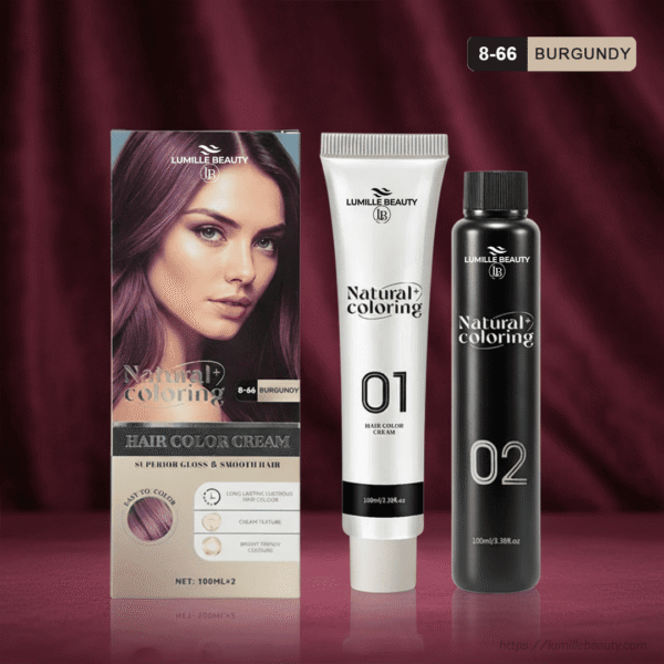 Natural Coloring Hair Color Cream –  Burgundy