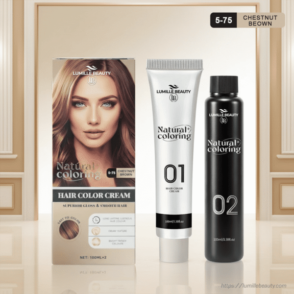 Natural Coloring Hair Color Cream –  Chestnut Brown