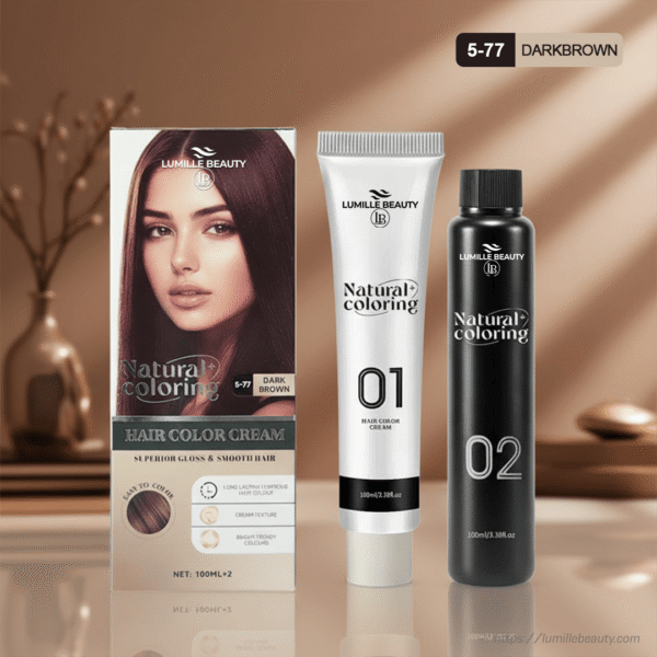 Natural Coloring Hair Color Cream – Dark Brown