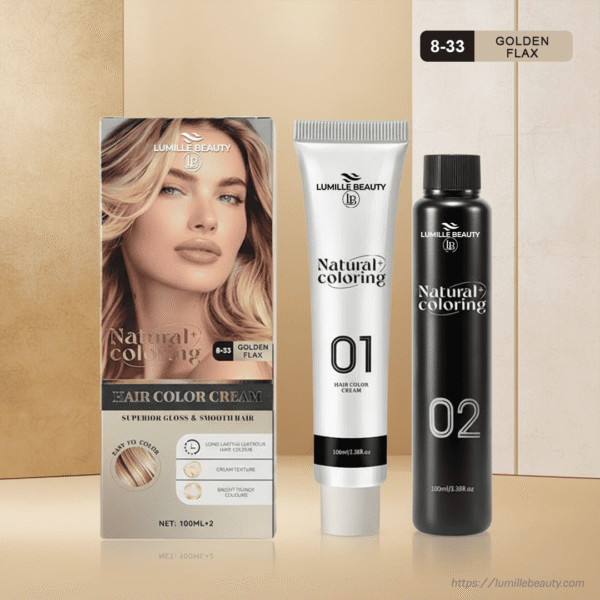 Natural Coloring Hair Color Cream –  Golden Flax