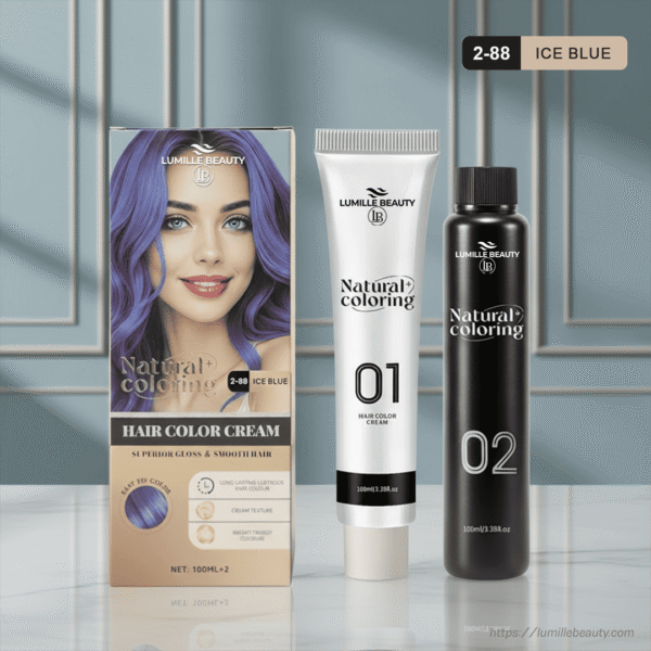 Natural Coloring Hair Color Cream – Ice Blue