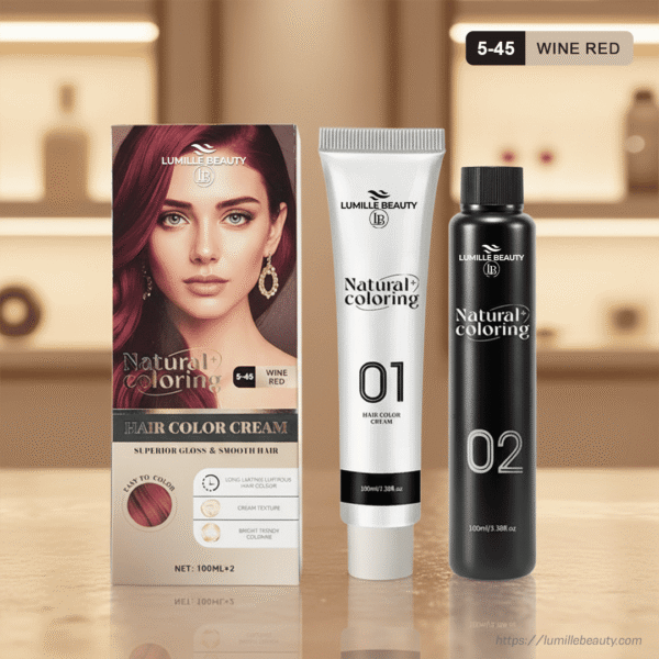 Natural Coloring Hair Color Cream –  Vine Red