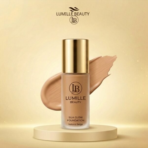 Silk Glow Foundation – Natural Beige | Lightweight & Hydrating