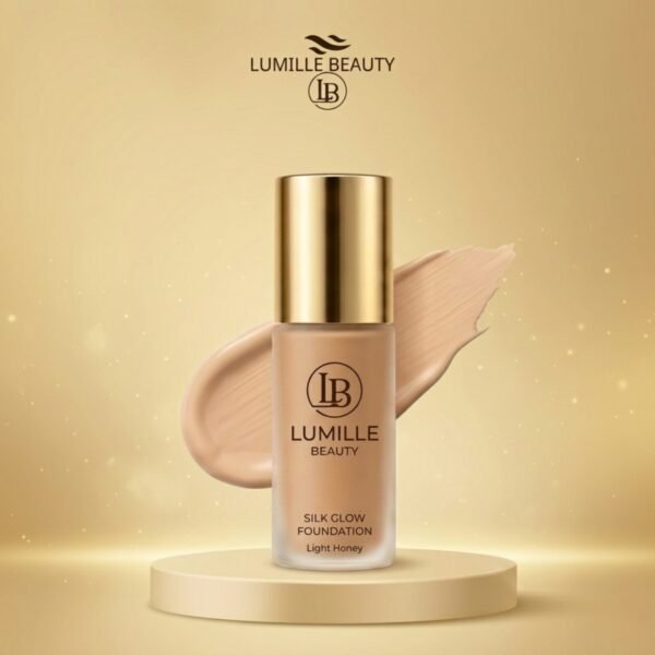 Silk Glow Foundation – Light Honey | Lightweight & Hydrating